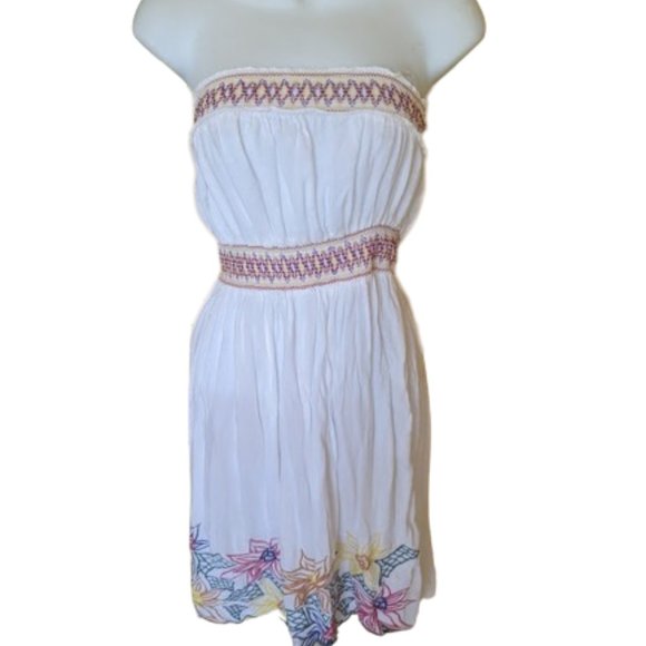 ---  White Tube Dress -  Grecian Style - Size XS - Picture 1 of 4